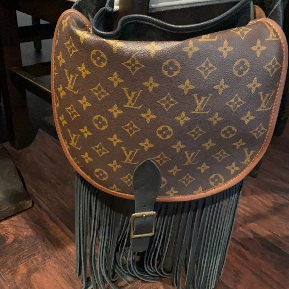 Refurbished Louis Vuitton guitar strap bag